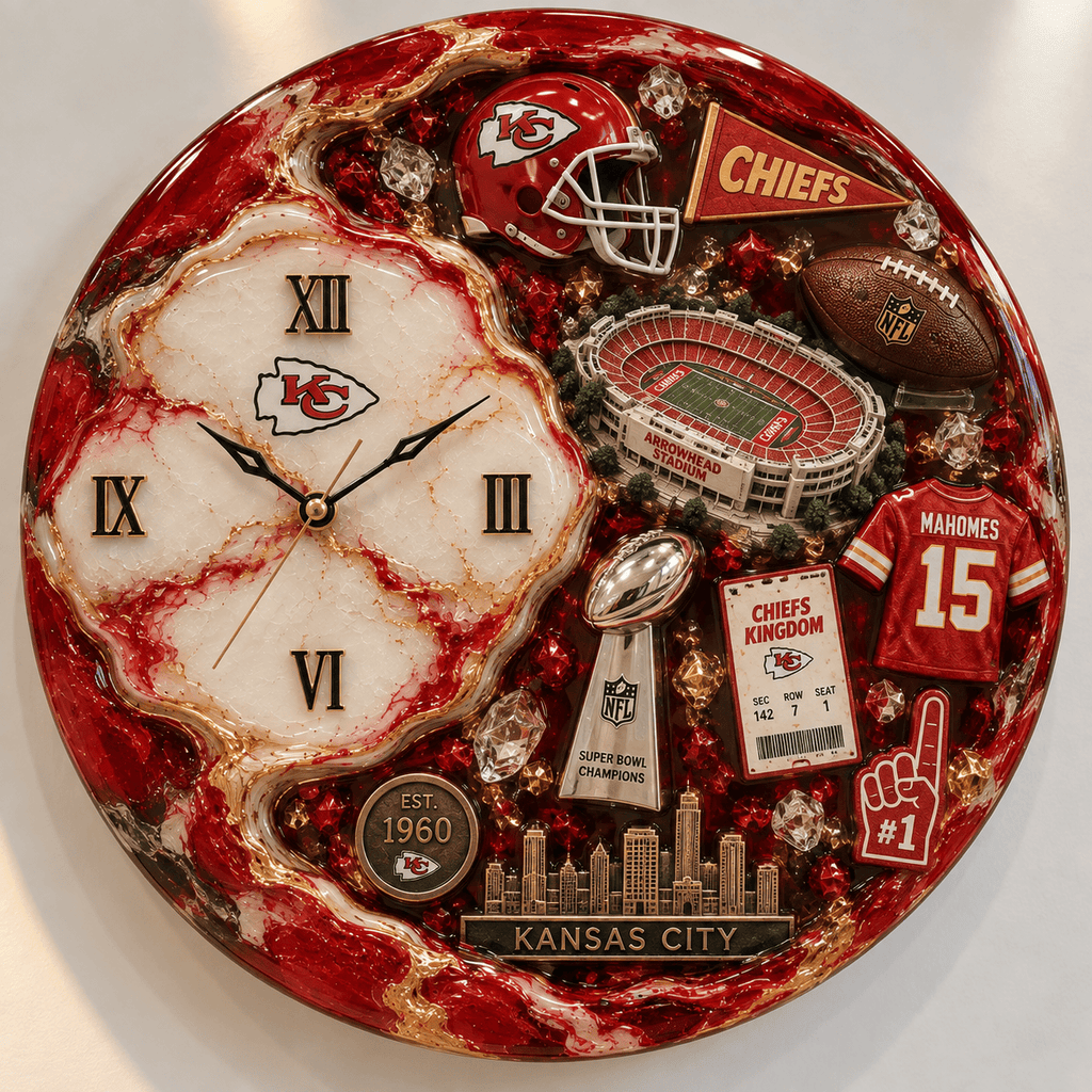 Premium KCC Statement 3D Decorative Wall Clock DNBN