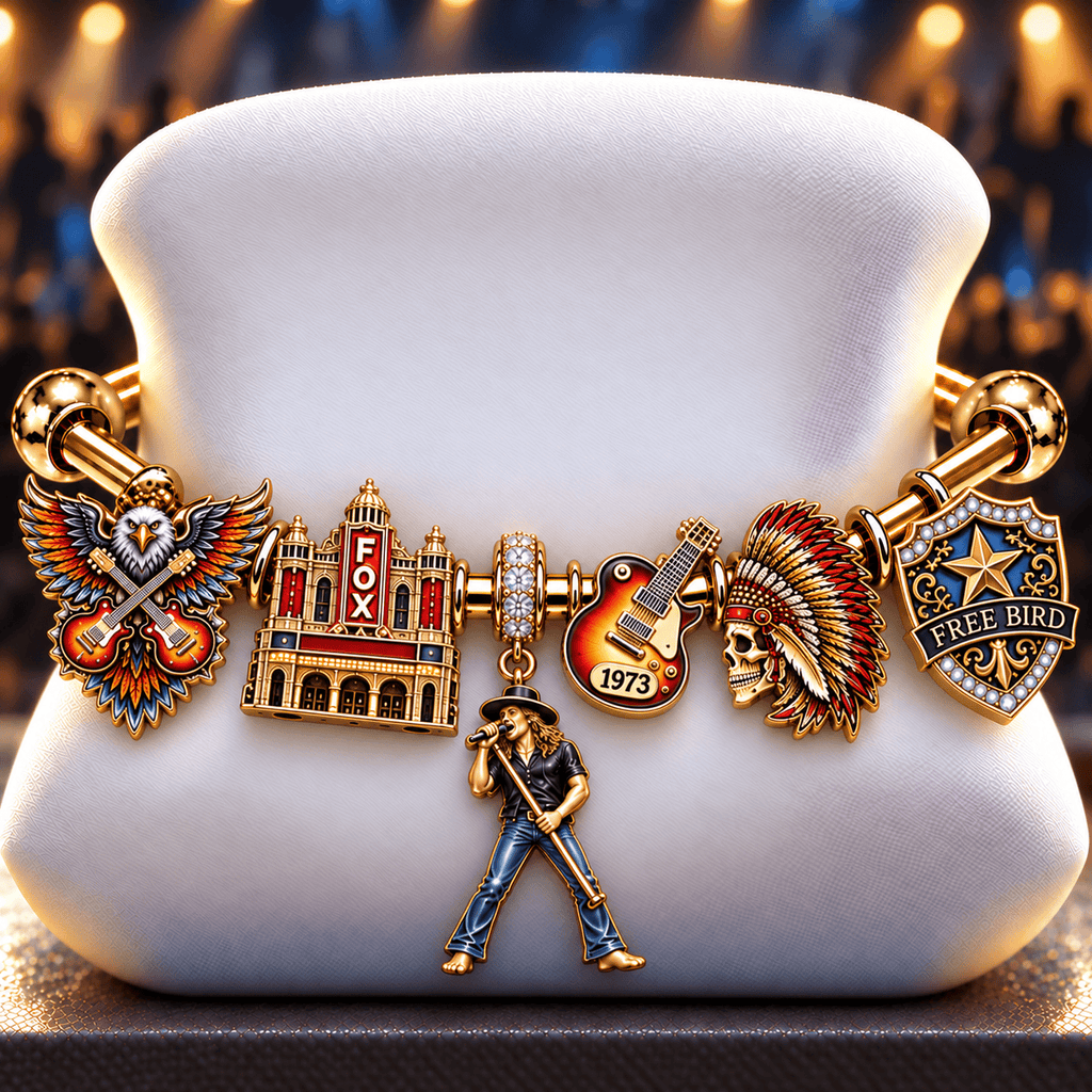 LNSN Silver Charm Bracelet Set NTVA