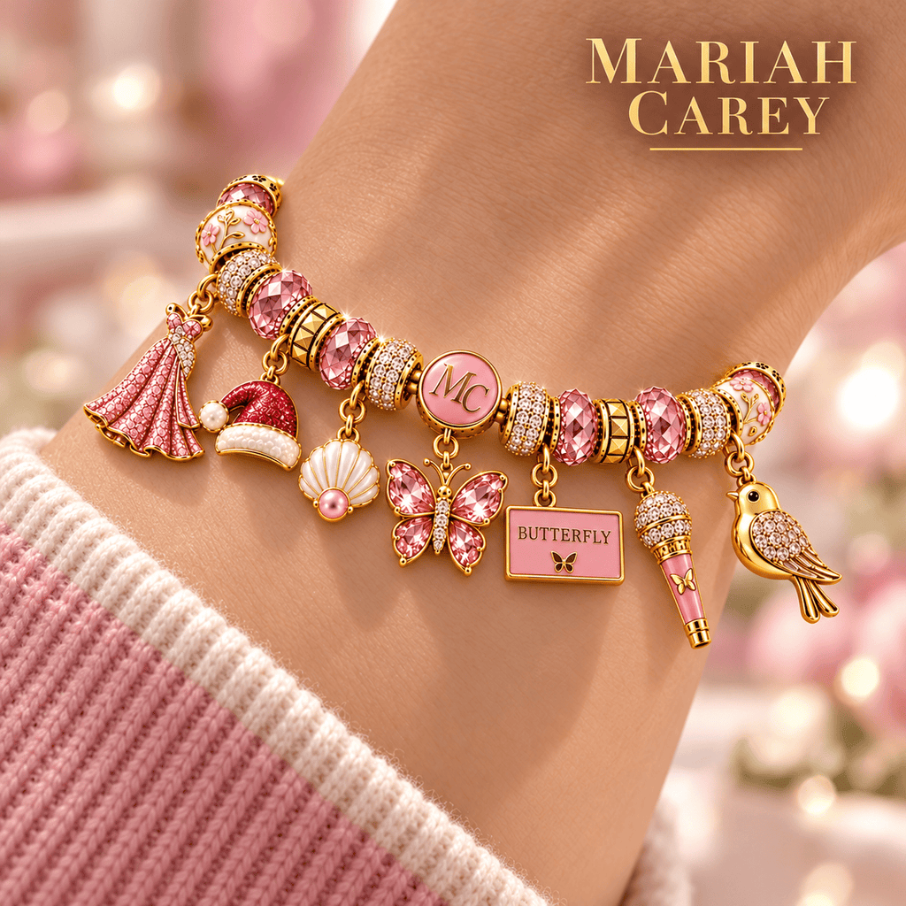 MRCR Gold Charm Bracelet Set NHVH