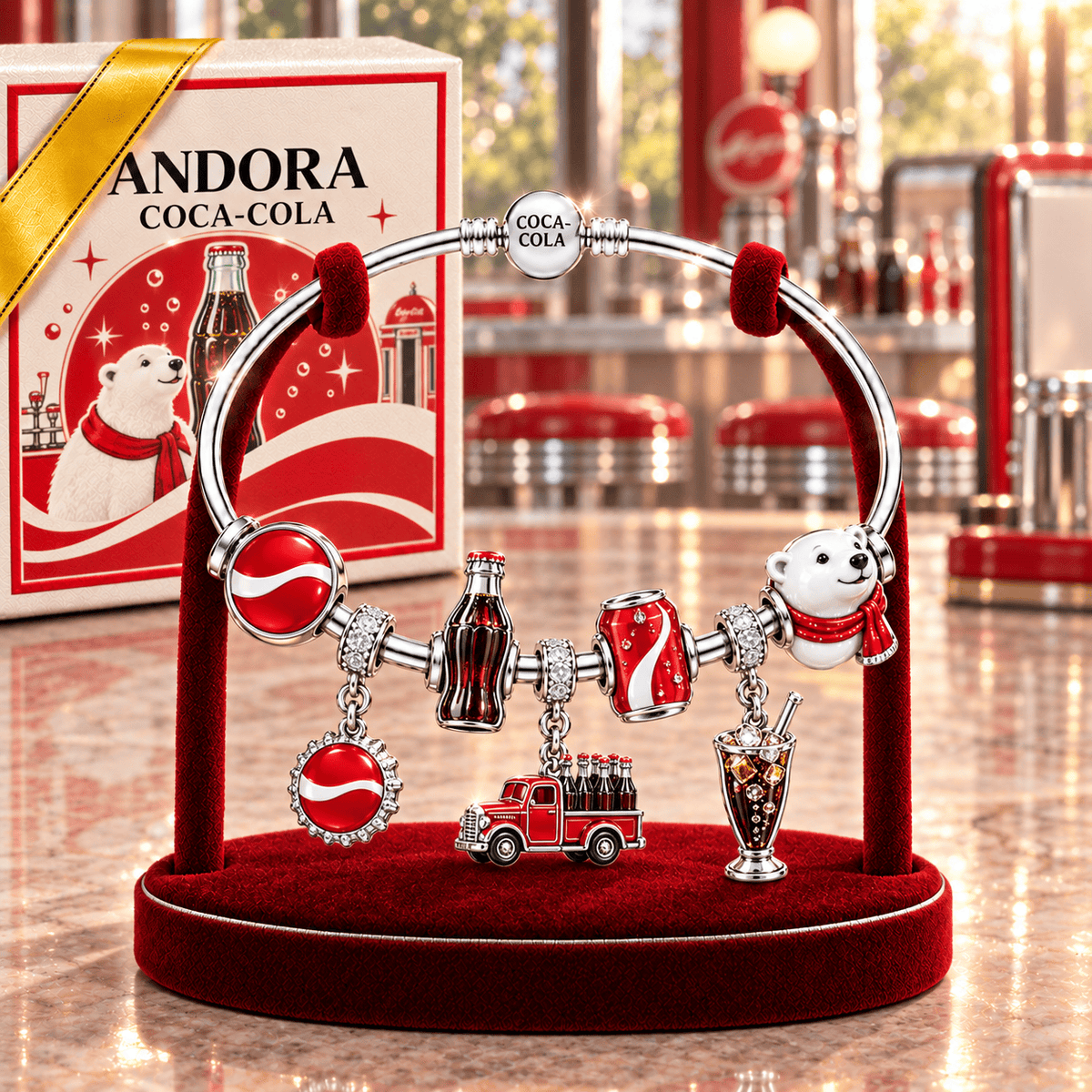 CCCL Silver Charm Bracelet Set TMH