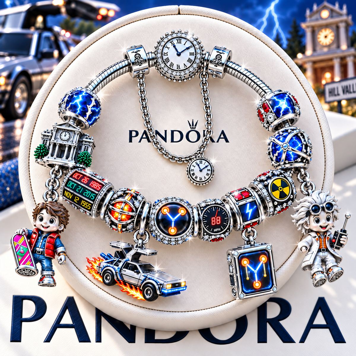 BTF Silver Charm Bracelet Set NTTB