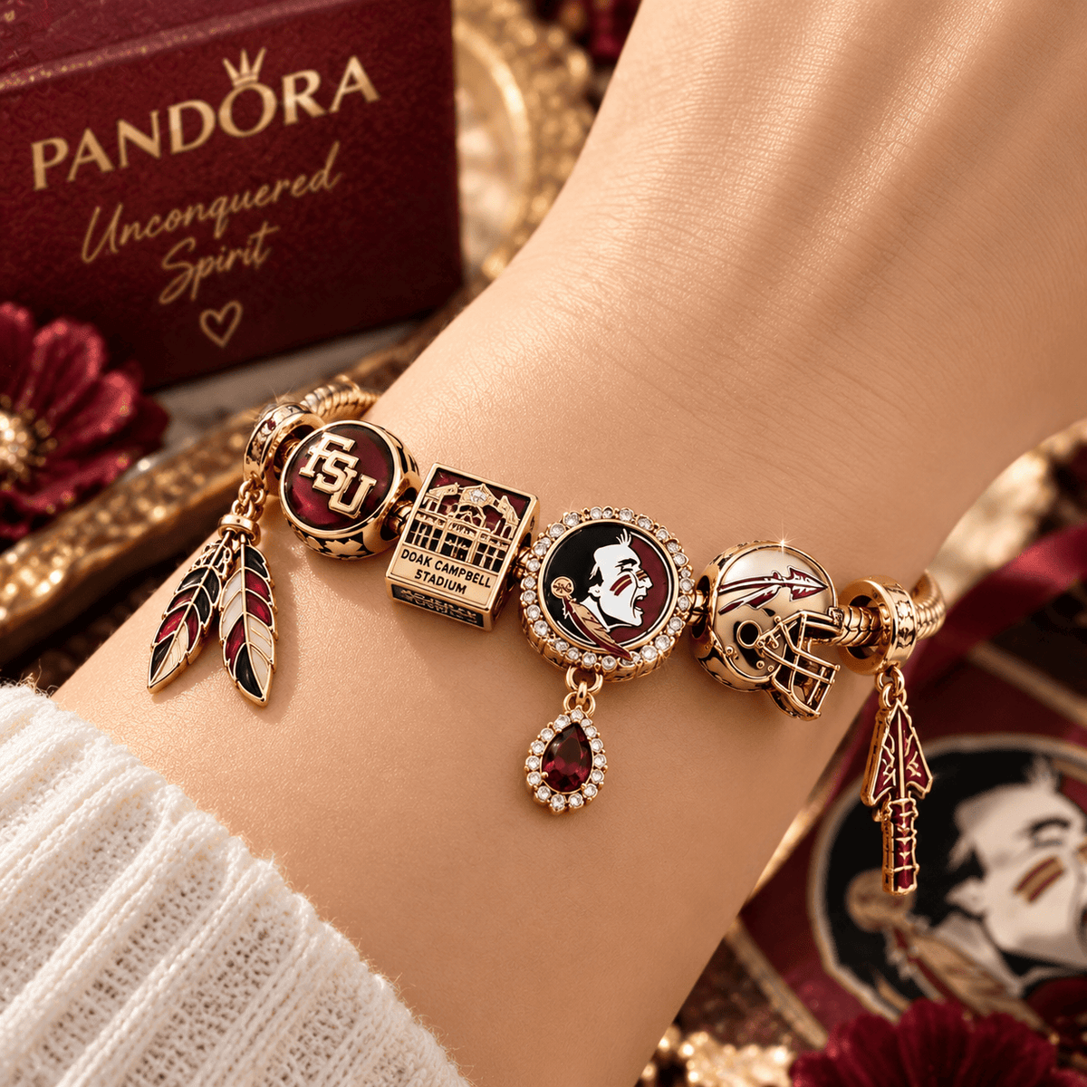 FSS Gold Charm Bracelet Set TTN