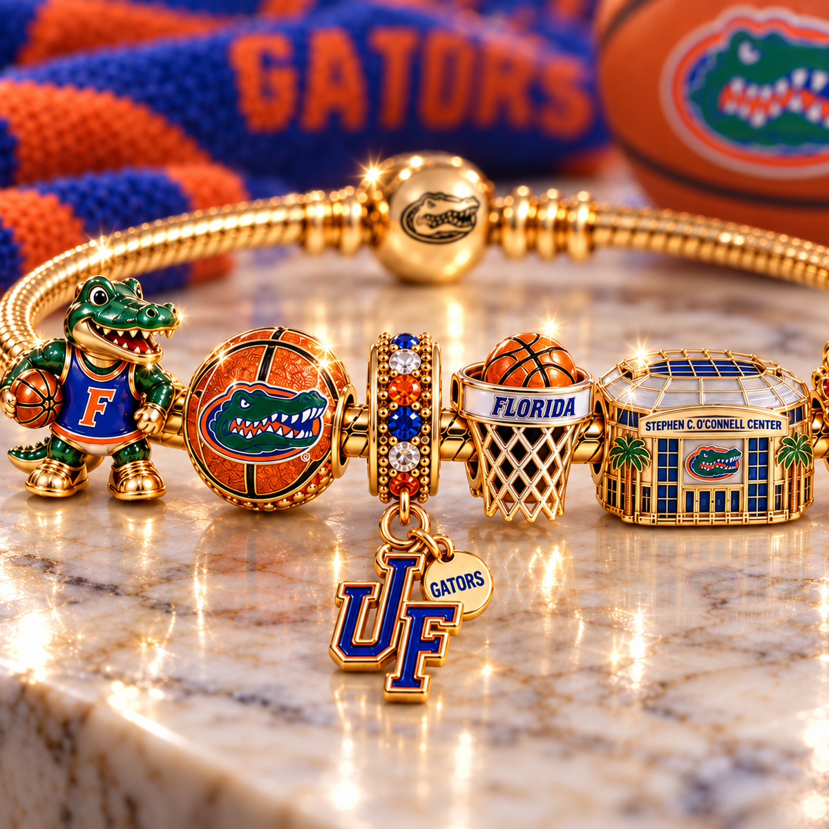 FGT Gold Charm Bracelet Set TTTT