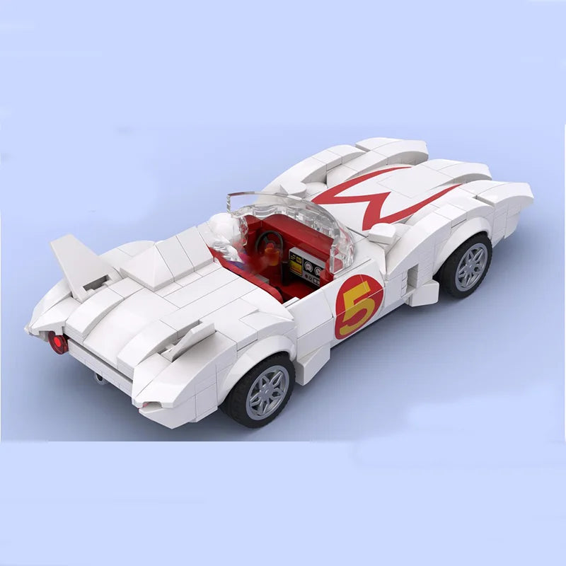 320 pieces MOC car model   racing Mach 5 DIY creative educational children's building blocks gift