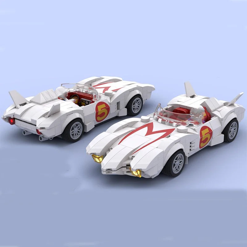320 pieces MOC car model   racing Mach 5 DIY creative educational children's building blocks gift